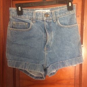 American apparel high waisted shorts!